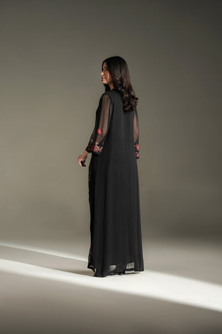 1 Piece Chiffon Embroidered Dress (FL0231)