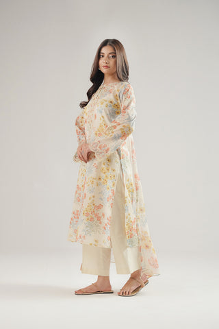 3 Piece Printed Lawn Embroidered Suit (CP0473)