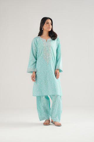 2 Piece Printed Lawn Embroidered Suit (CP0468)