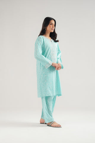 2 Piece Printed Lawn Embroidered Suit (CP0468)
