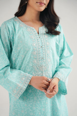 2 Piece Printed Lawn Embroidered Suit (CP0468)