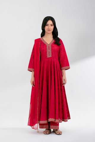 3 Piece Lawn Embroidered Suit (CS0592)