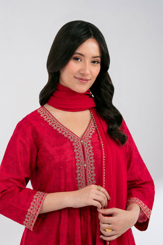 3 Piece Lawn Embroidered Suit (CS0592)