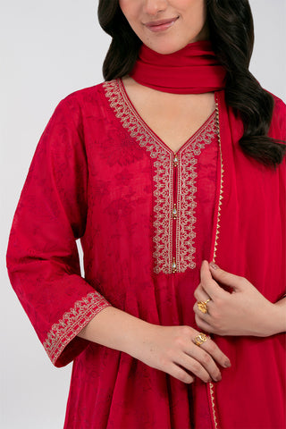 3 Piece Lawn Embroidered Suit (CS0592)