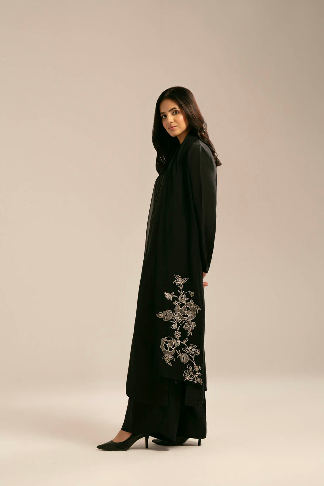 1 Piece Chiffon Embroidered (FD0059)