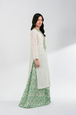 3 Piece Check Lawn Embroidered Suit (CS0604)