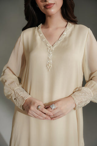 1 Piece Chiffon Embroidered Shirt (FS0207)