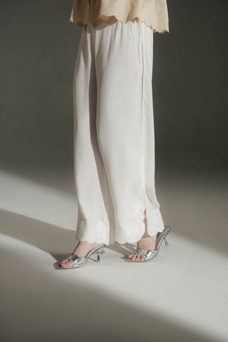 1 Piece Raw Silk Embroidered Culottes (FB0021)