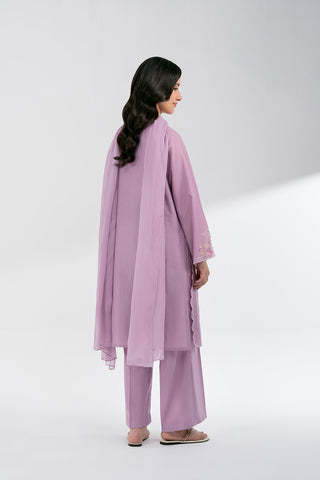 3 Piece Cotton Rip Stop Embroidered Suit (CS0584)