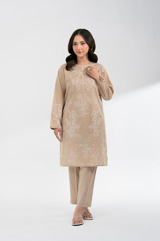 2 Piece Cambric Embroidered Suit (CS0589)