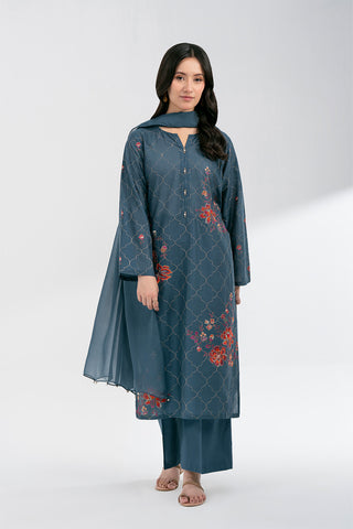 3 Piece Lawn Embroidered Suit (CS0597)