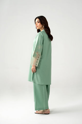 2 Piece Cambric Embroidered Suit (CP0529)