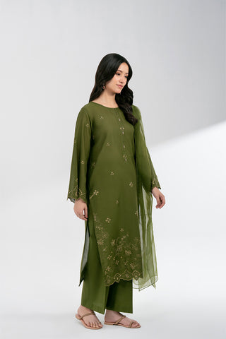 3 Piece Lawn Embroidered Suit (CS0598)