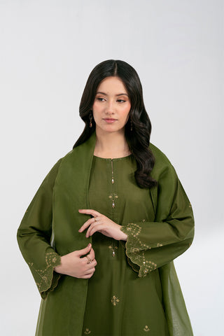 3 Piece Lawn Embroidered Suit (CS0598)