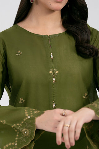 3 Piece Lawn Embroidered Suit (CS0598)
