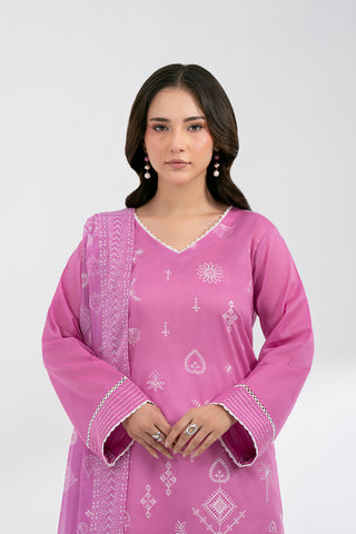 3 Piece Lawn Embroidered Suit (CS0594)