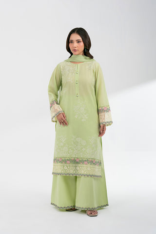 3 Piece Lawn Embroidered Suit (CS0579)