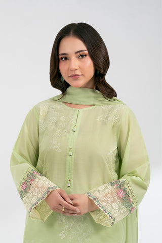 3 Piece Lawn Embroidered Suit (CS0579)