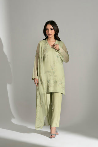 3 Piece Chiffon Embroidered Suit (FS0188)