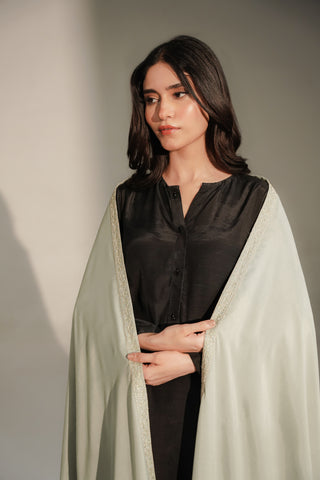 1 Piece Resham Cotton Embroidered Shawl (FH0028)