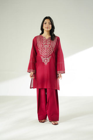 2 Piece Lawn Embroidered Suit (CS0637)