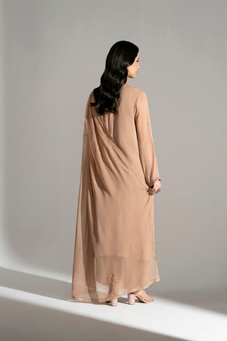 3 Piece Raw Silk Embroidered Suit (FL0198)