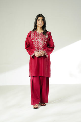 2 Piece Lawn Embroidered Suit (CS0637)