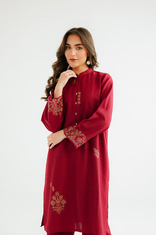 2 Piece Cotton Karandi Embroidered Suit (CP0315)