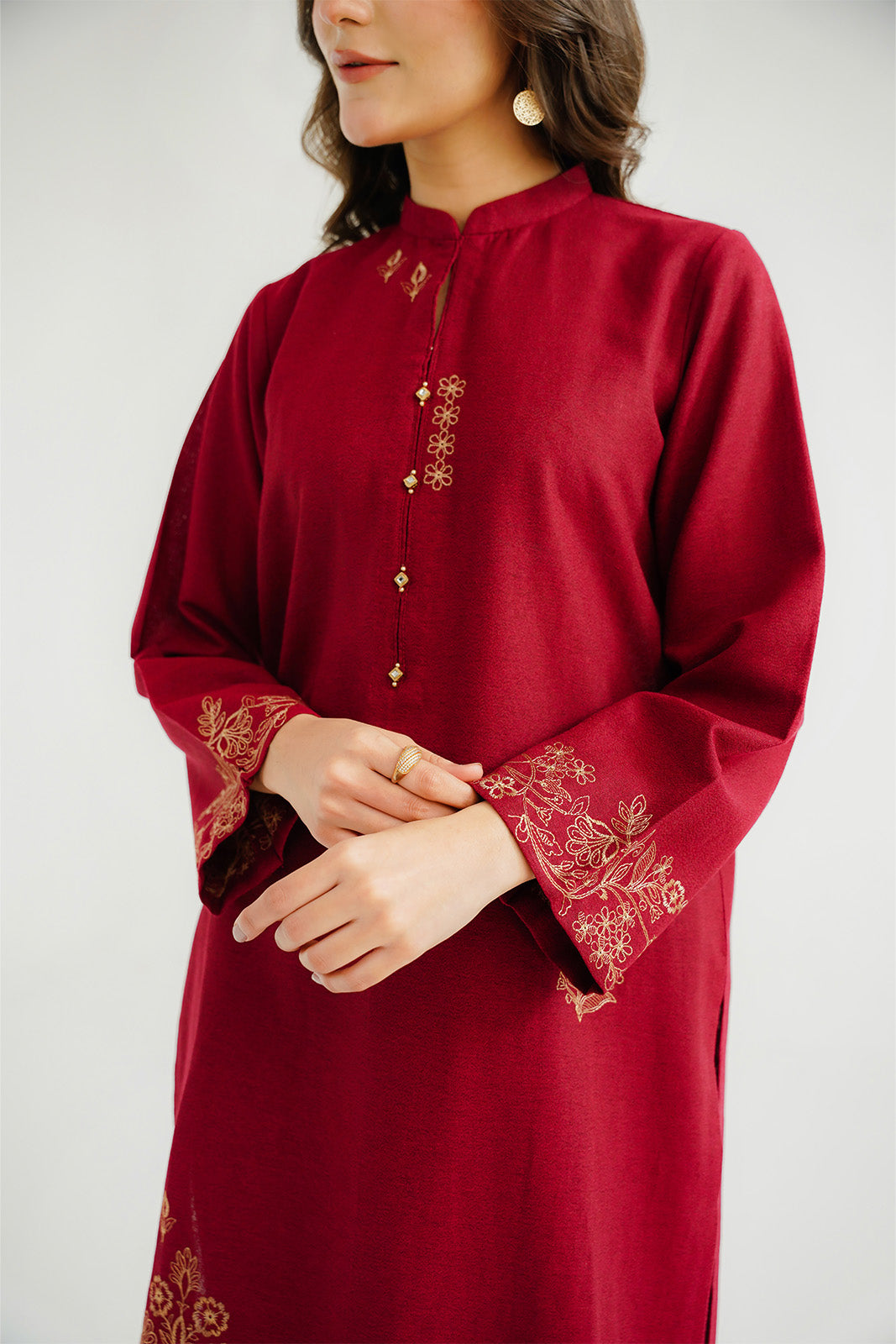 2 Piece Cotton Karandi Embroidered Suit (CP0315)