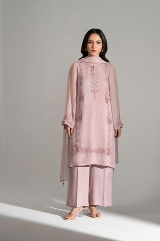3 Piece Chiffon Embroidered Suit (FL0190)