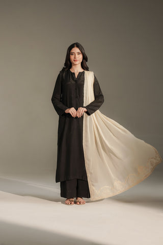 1 Piece Chiffon Embroidered Dupatta (FD0141)