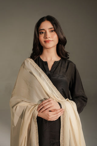 1 Piece Chiffon Embroidered Dupatta (FD0141)