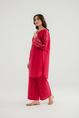 2 Piece Slub Khaddar Embroidered Suit (CP0296)