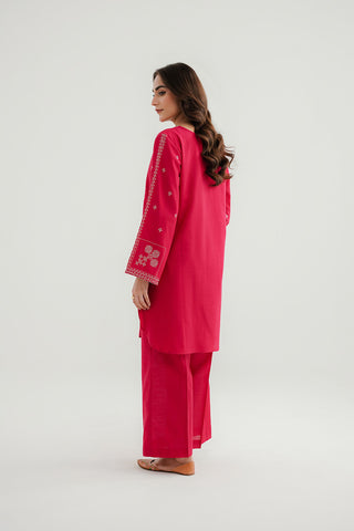 2 Piece Slub Khaddar Embroidered Suit (CP0296)