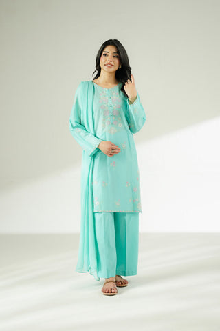 3 Piece Lawn Embroidered Suit (CS0628)