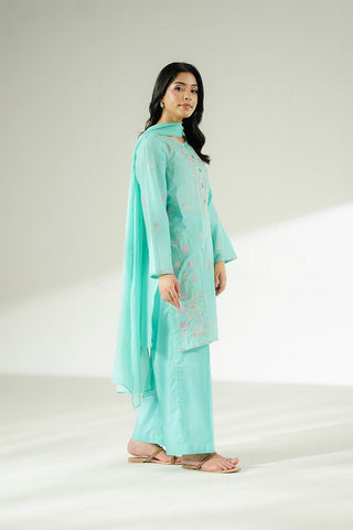 3 Piece Lawn Embroidered Suit (CS0628)