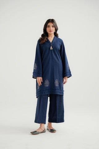 2 Piece Slub Khaddar Embroidered Suit (CP0313)