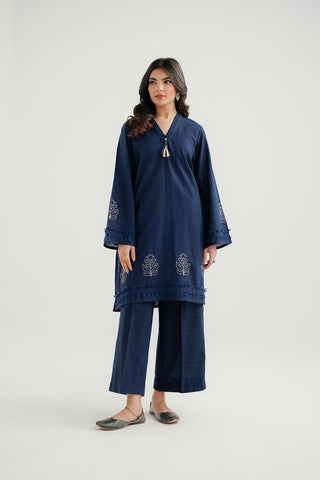 2 Piece Slub Khaddar Embroidered Suit (CP0313)