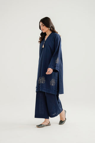 2 Piece Slub Khaddar Embroidered Suit (CP0313)