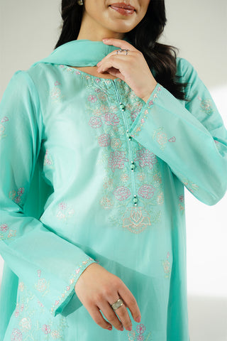 3 Piece Lawn Embroidered Suit (CS0628)