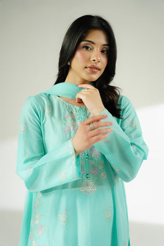 3 Piece Lawn Embroidered Suit (CS0628)