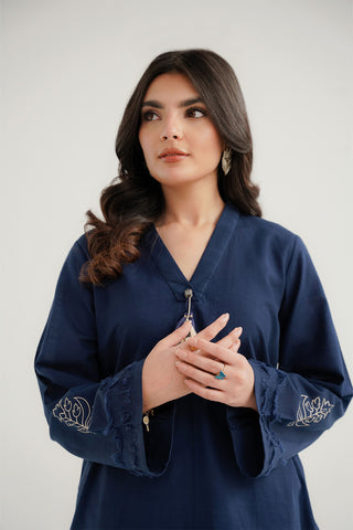 2 Piece Slub Khaddar Embroidered Suit (CP0313)