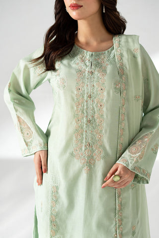 3 Piece Lawn Masoori Embroidered Suit (CS0657)
