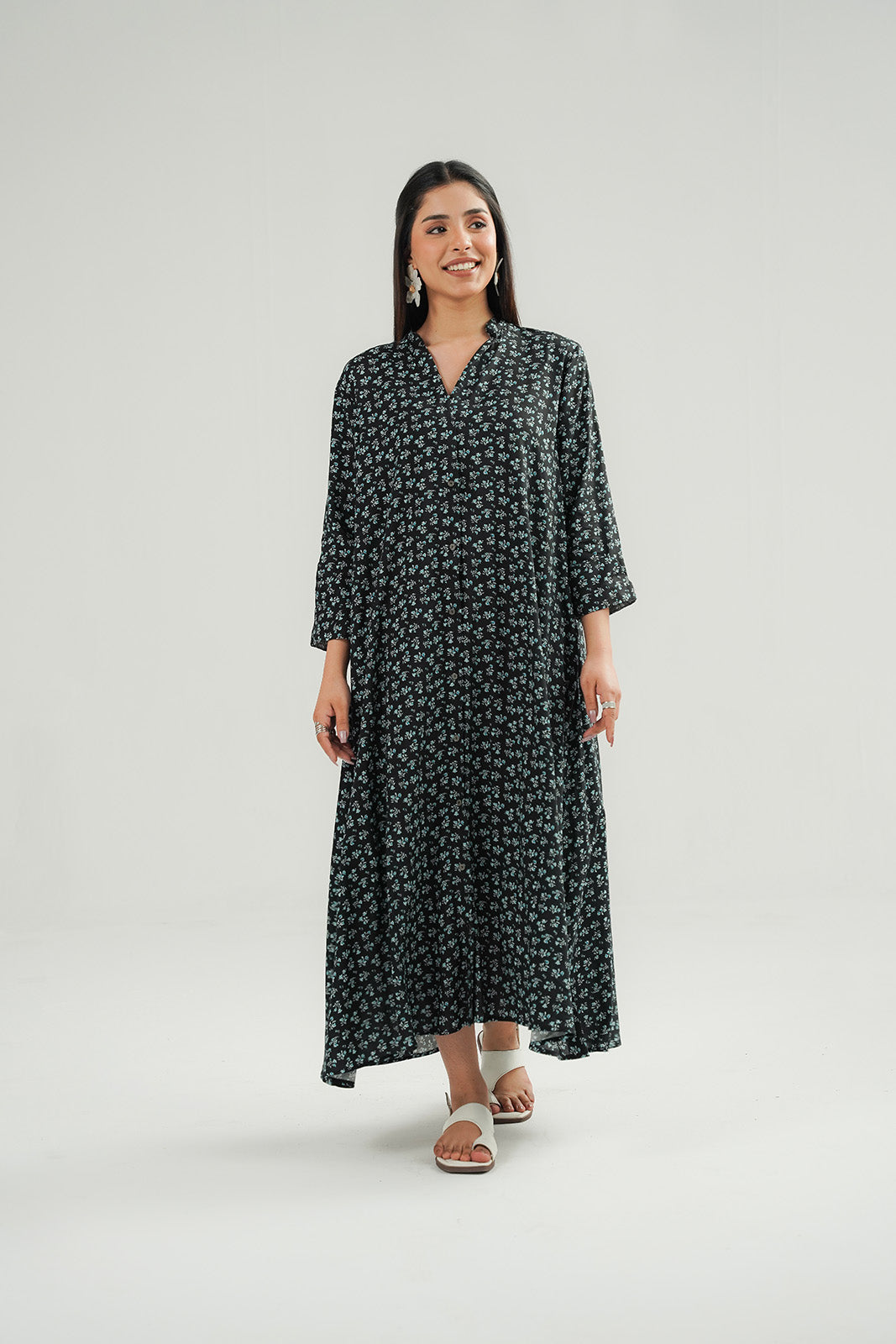 1 Piece Printed Arabic Lawn Printed Dress (CF0186)