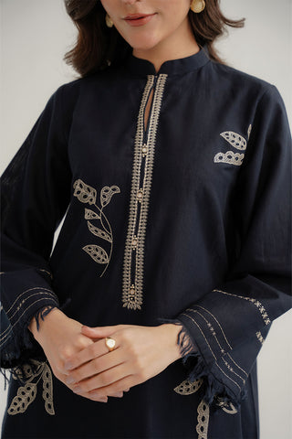 2 Piece Slub Khaddar Embroidered Suit (CP0303)