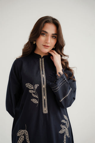 2 Piece Slub Khaddar Embroidered Suit (CP0303)