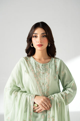 3 Piece Lawn Masoori Embroidered Suit (CS0657)