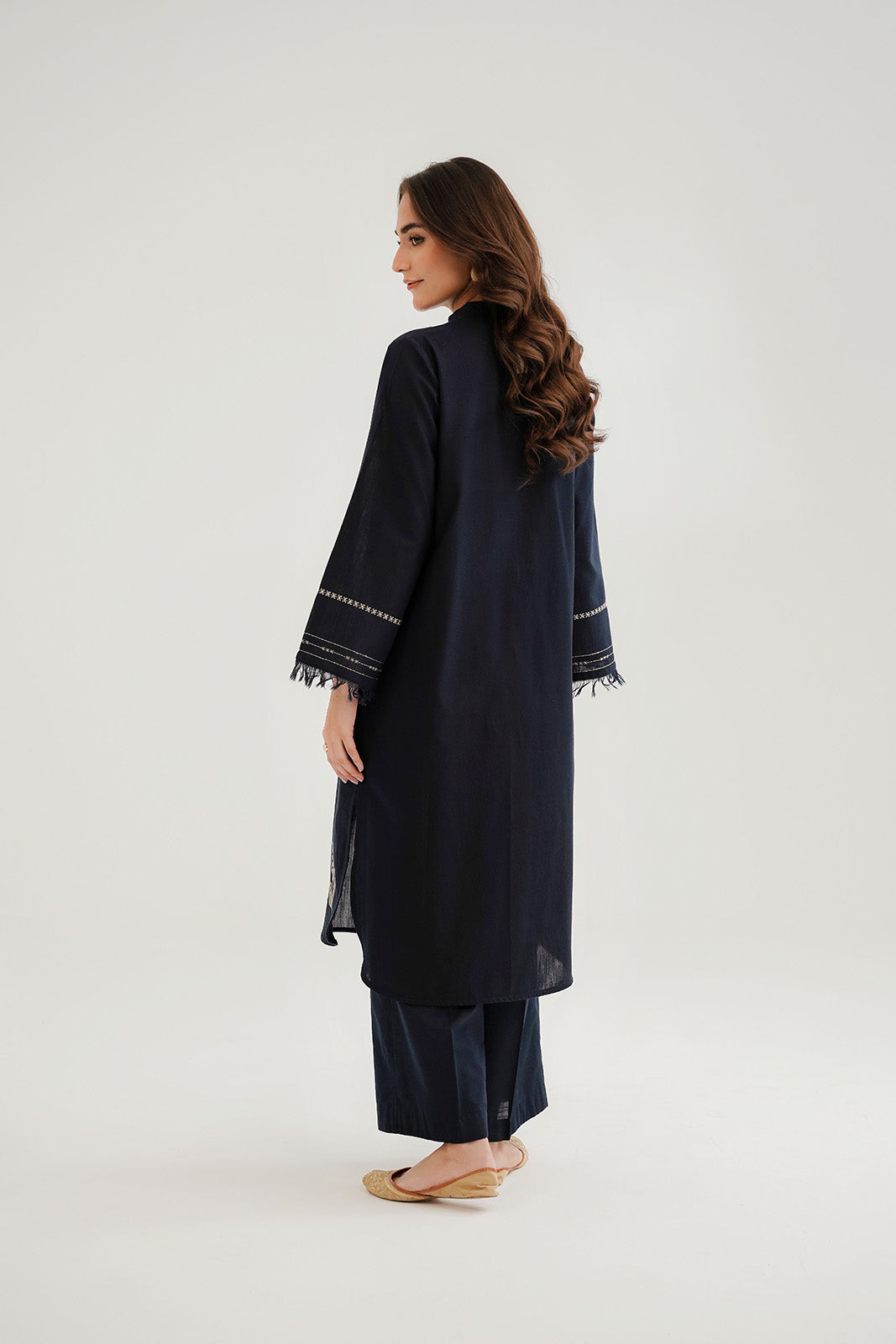 2 Piece Slub Khaddar Embroidered Suit (CP0303)