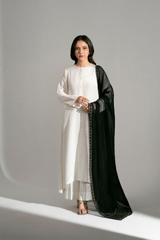 1 Piece Chiffon Embroidered Dupatta (FD0126)