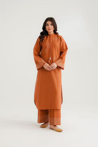 2 Piece Slub Khaddar Embroidered Suit (CP0318)